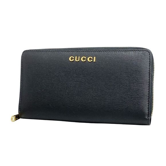 Gucci Zip Around Black Leather Wallet  (Pre-Owned) - Picture 1 of 10